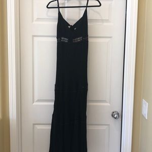 Black maxi dress